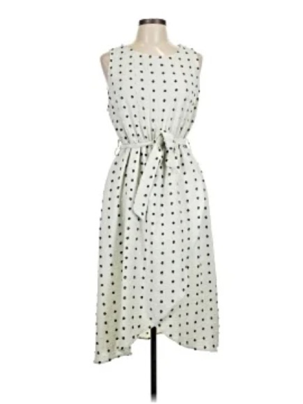 Coco + Carmen Cream Midi Dress with Black Polka Dots